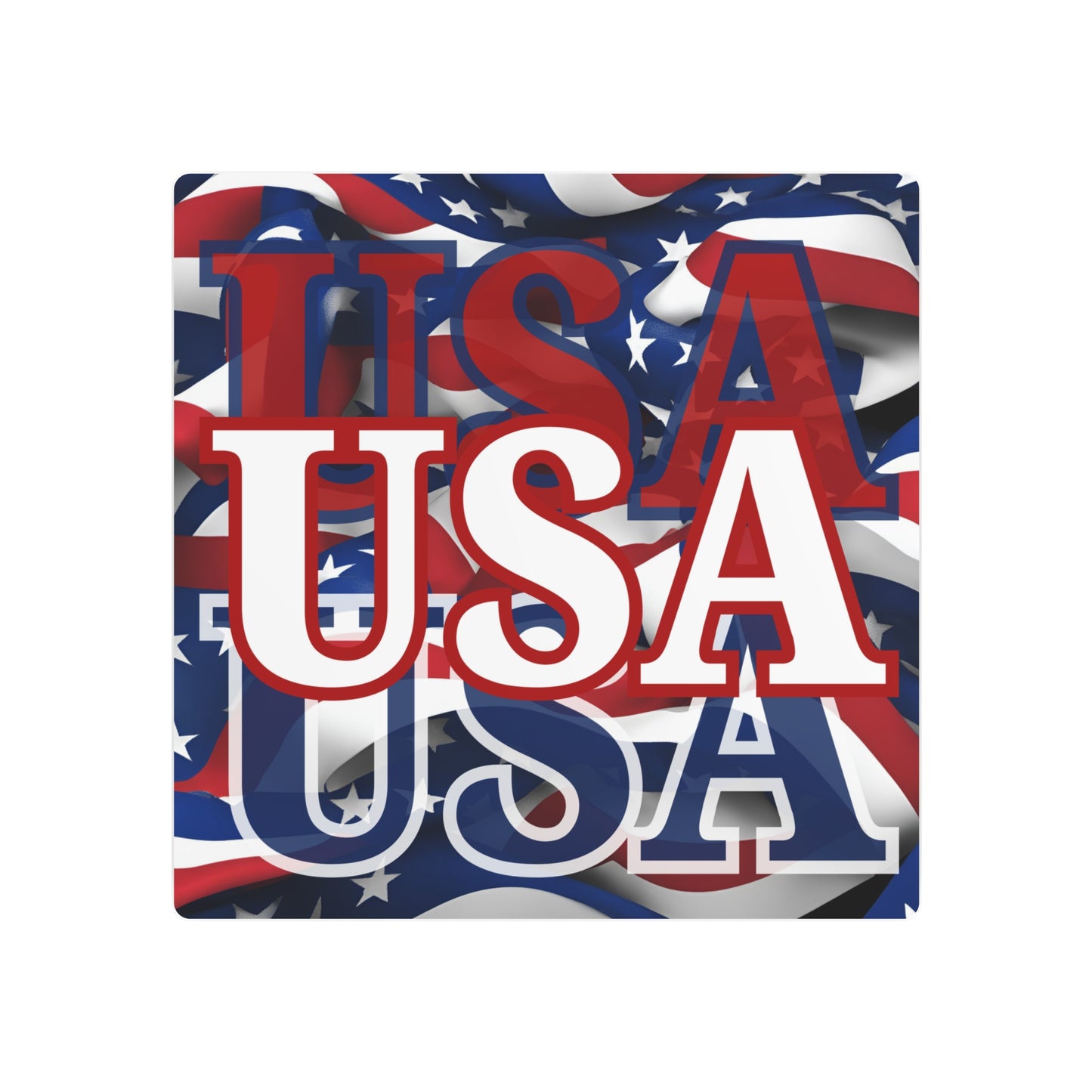 USA! USA! USA White Center Metal Art Sign by theGreenDragonTavern.shop