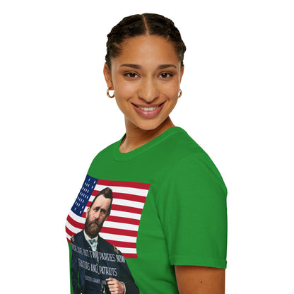 "Traitors and Patriots" Ulysses Grant Dark colors Unisex T-Shirt by theGreenDragonTavern.shop