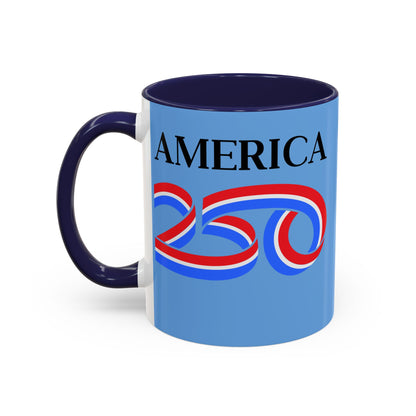 America 250 Light Blue Accent Mug by theGreenDragonTavern.shop