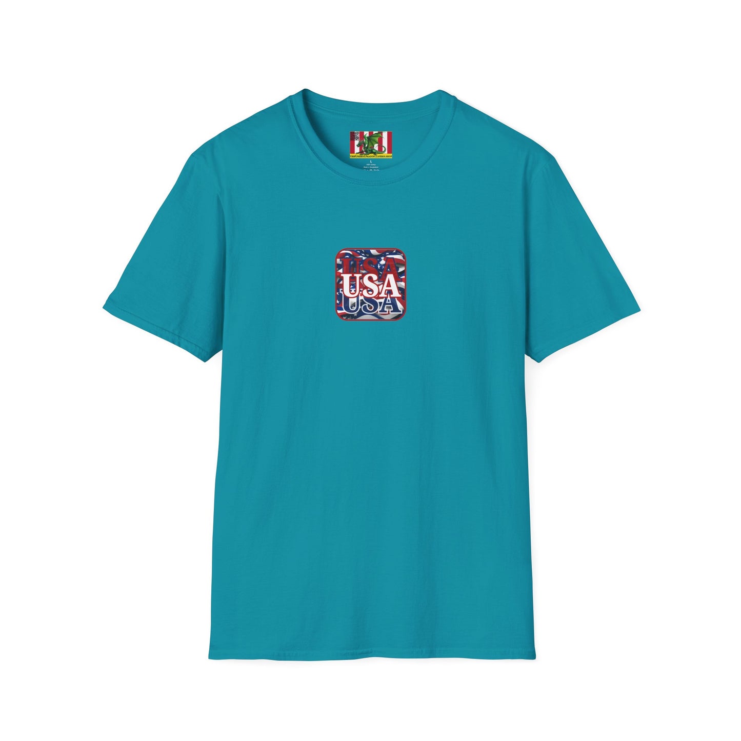 2-sided, Red WHITE and Blue USA Patriot Dark colors Unisex T-Shirt by theGreenDragonTavern.shop