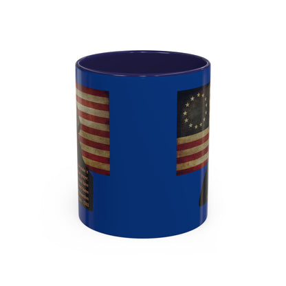 Washington's Earnest Prayer Dark Blue Accent Mug by theGreenDragonTavern.shop