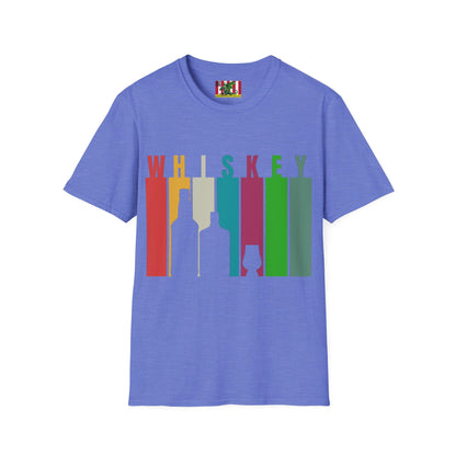 Whiskey spelled with an 'e' Light colors Unisex T-Shirt by theGreenDragonTavern.shop