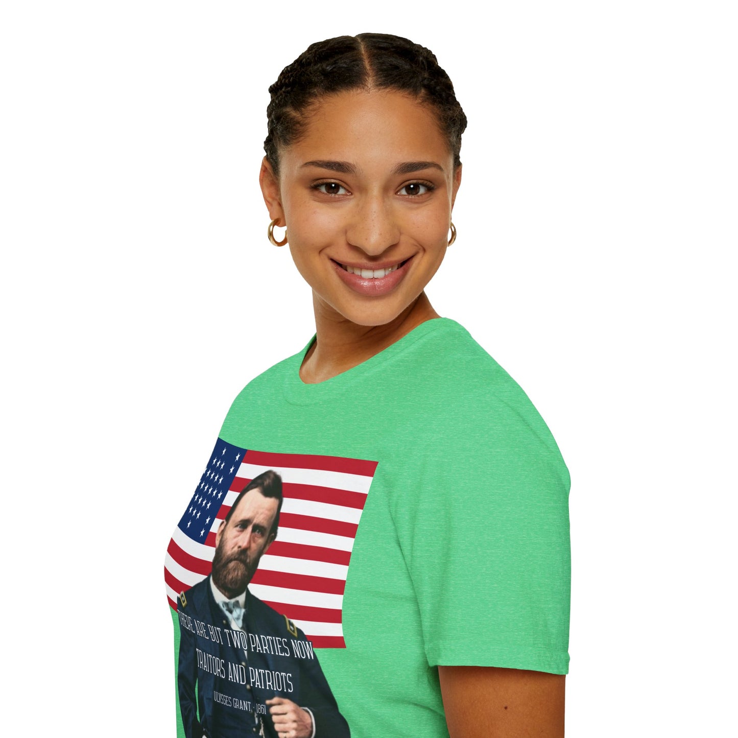 "Traitors and Patriots" Ulysses Grant Dark colors Unisex T-Shirt by theGreenDragonTavern.shop