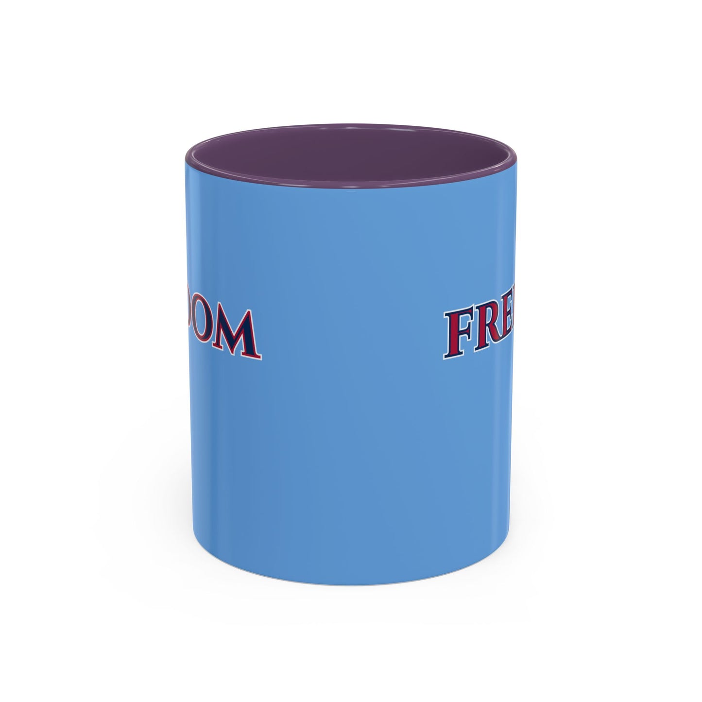 Freedom, Light Blue Accent Mug by theGreenDragonTavern.shop