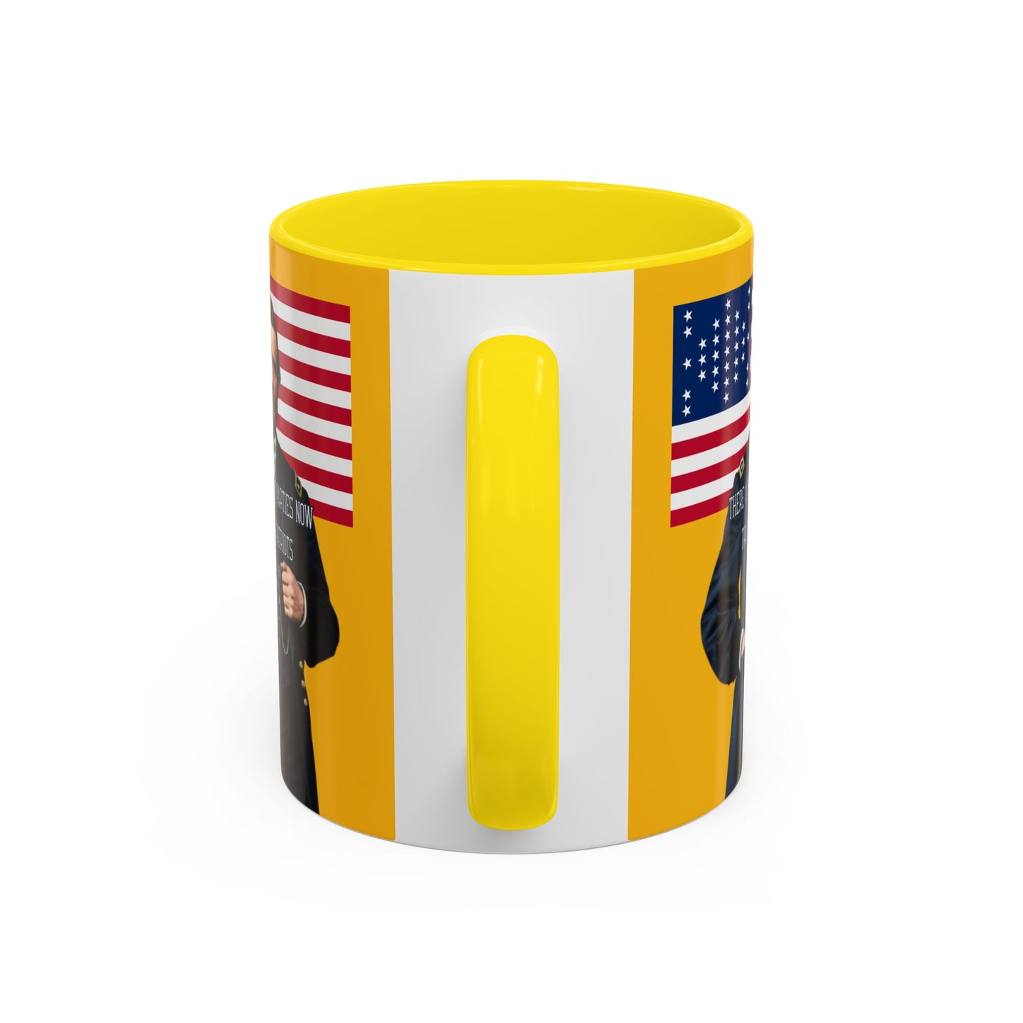 "Traitors and Patriots" Ulysses Grant Yellow Accent Mug by theGreenDragonTavern.shop