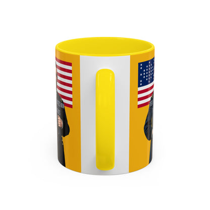 "Traitors and Patriots" Ulysses Grant Yellow Accent Mug by theGreenDragonTavern.shop