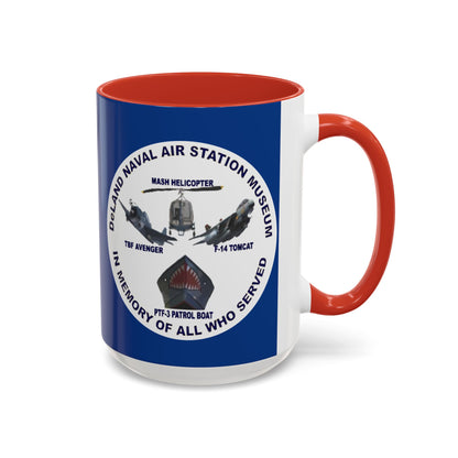DNASM Student Art Blue Accent Mug by theGreenDragonTavern.shop