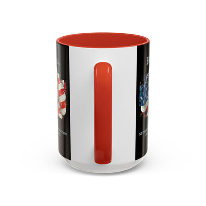 Ronald Reagan Freedom Vendetta Black Accent Mug by theGreenDragonTavern.shop
