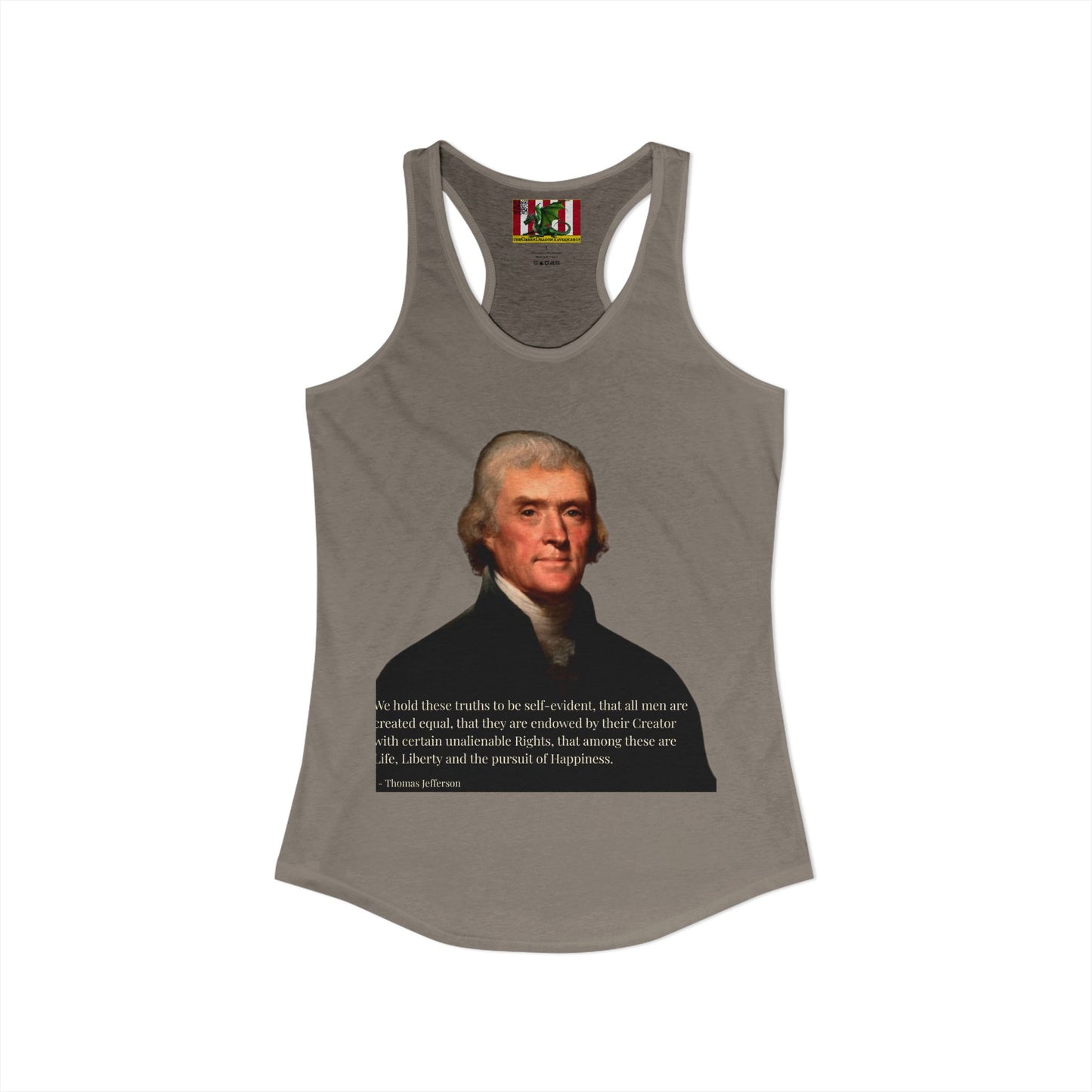 We hold these truths to be self-evident Women's Racerback Tank Top by theGreenDragonTavern.shop