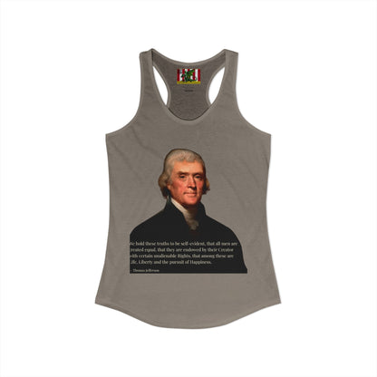 We hold these truths to be self-evident Women's Racerback Tank Top by theGreenDragonTavern.shop