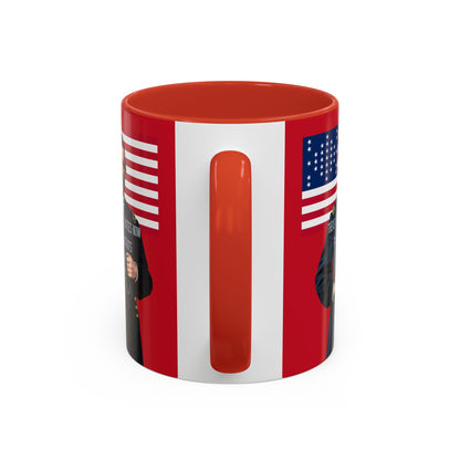 "Traitors and Patriots" Ulysses Grant Red Accent Mug by theGreenDragonTavern.shop