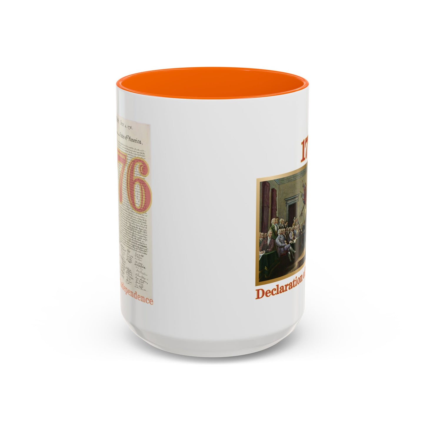 Declaration of Independence White Accent Mug by theGreenDragonTavern.shop