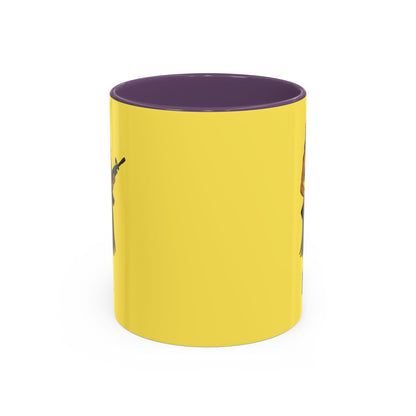 Hula Girl Packin' Heat Pineapple Accent Mug by theGreenDragonTavern.shop