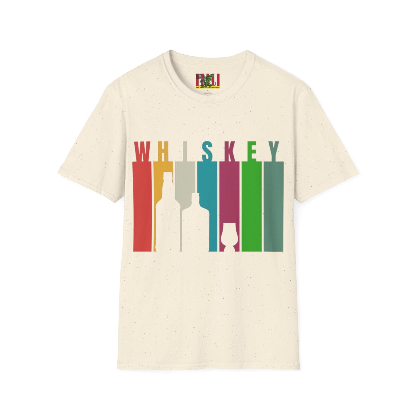 Whiskey spelled with an 'e' Light colors Unisex T-Shirt by theGreenDragonTavern.shop