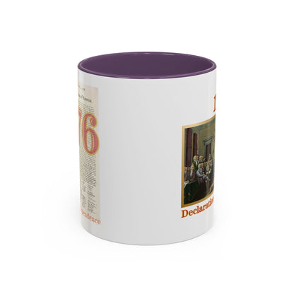 Declaration of Independence White Accent Mug by theGreenDragonTavern.shop