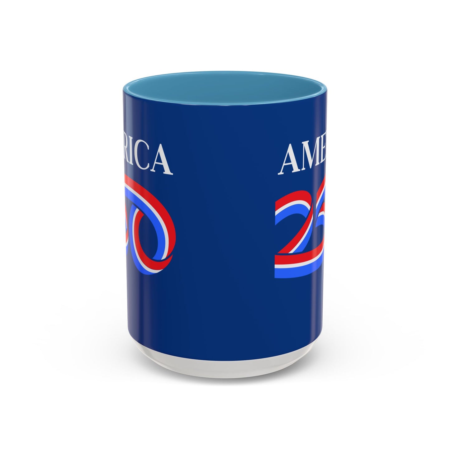 America 250 Dark Blue Accent Mug by theGreenDragonTavern.shop