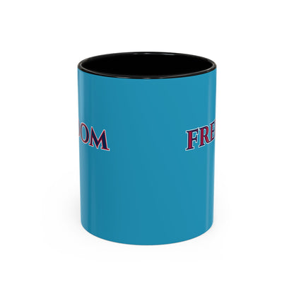 Freedom, Turquoise Accent Mug by theGreenDragonTavern.shop