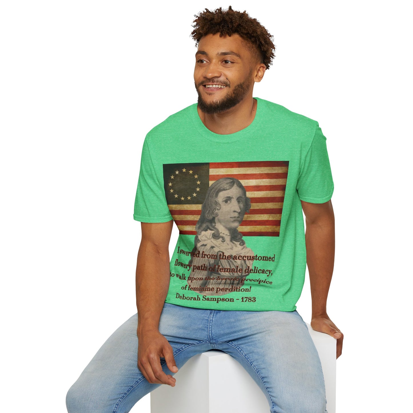 Deborah Sampson, America's Mulan Dark colors Unisex T-Shirt by theGreenDragonTavern.shop
