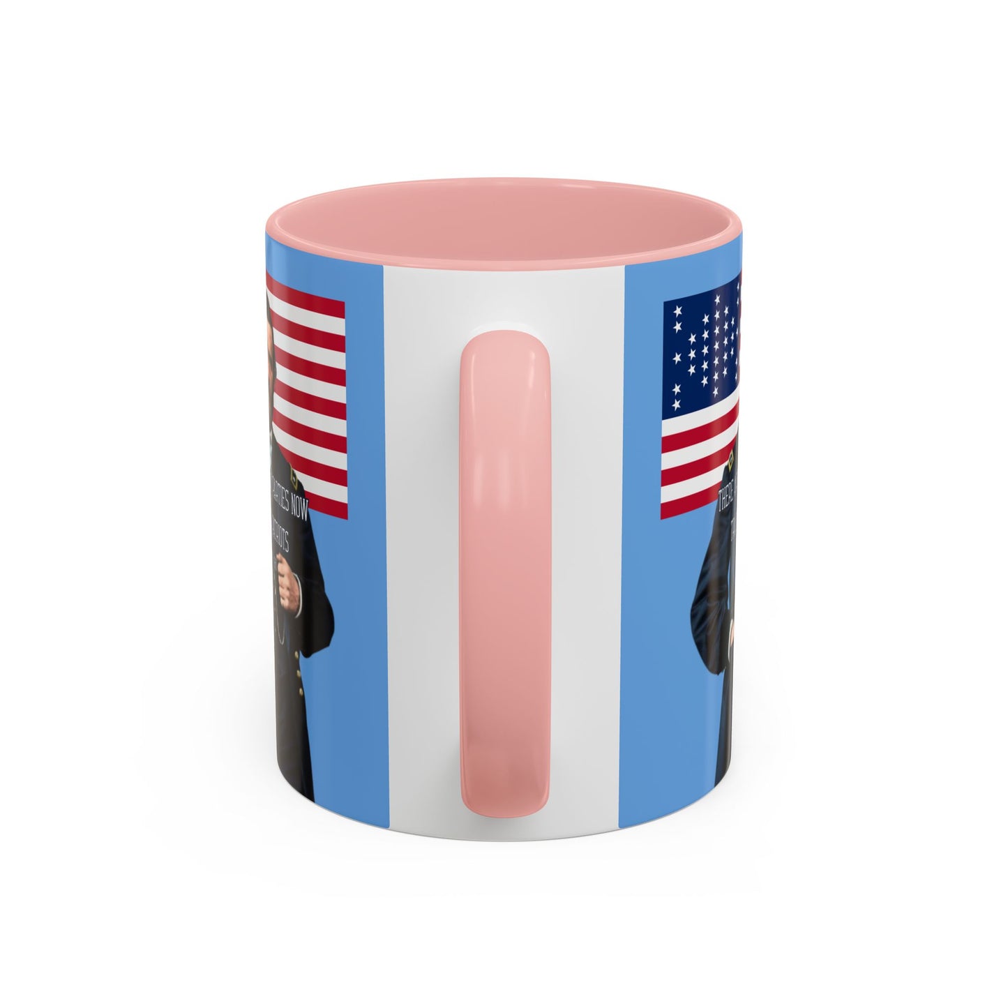 "Traitors and Patriots" Ulysses Grant Light Blue Accent Mug by theGreenDragonTavern.shop