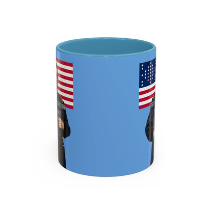 "Traitors and Patriots" Ulysses Grant Light Blue Accent Mug by theGreenDragonTavern.shop