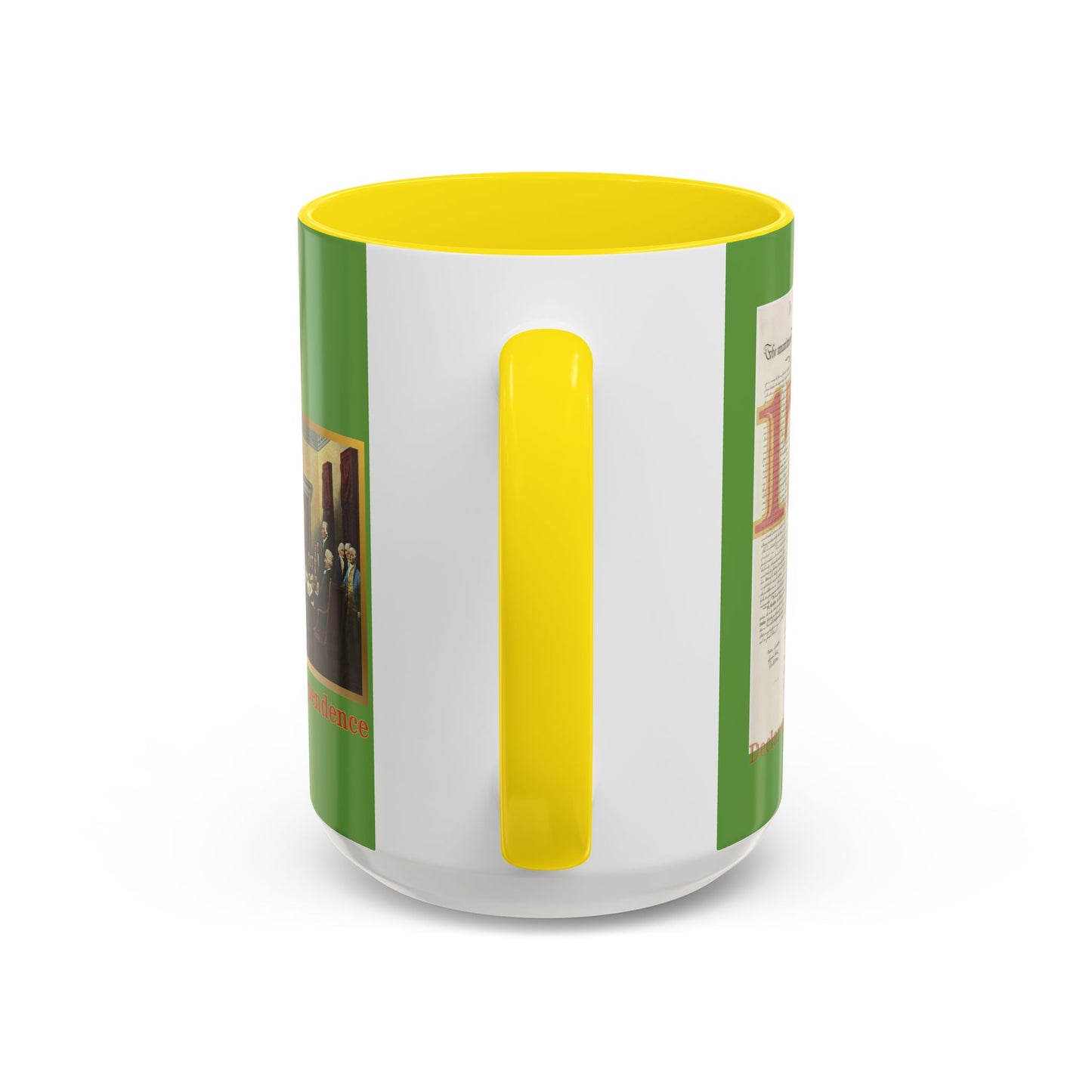 Declaration of Independence Green Accent Mug by theGreenDragonTavern.shop