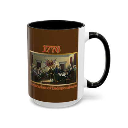 Declaration of Independence Brown Accent Mug by theGreenDragonTavern.shop