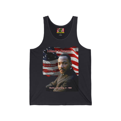 "I Have a Dream" MLKJr Unisex Jersey Tank Top by theGreenDragonTavern.shop