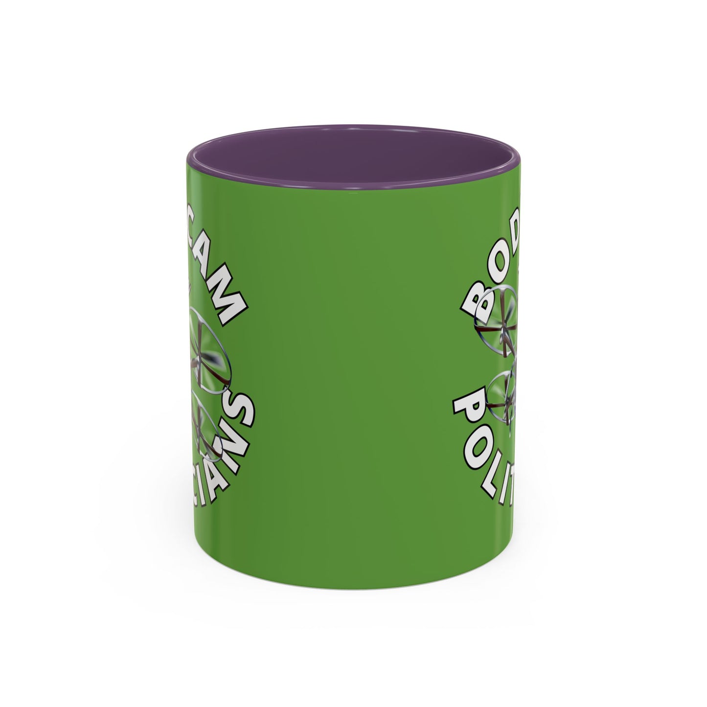 Bodycam the Politicians Drone Green Accent Mug by theGreenDragonTavern.shop