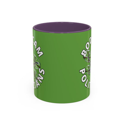 Bodycam the Politicians Drone Green Accent Mug by theGreenDragonTavern.shop