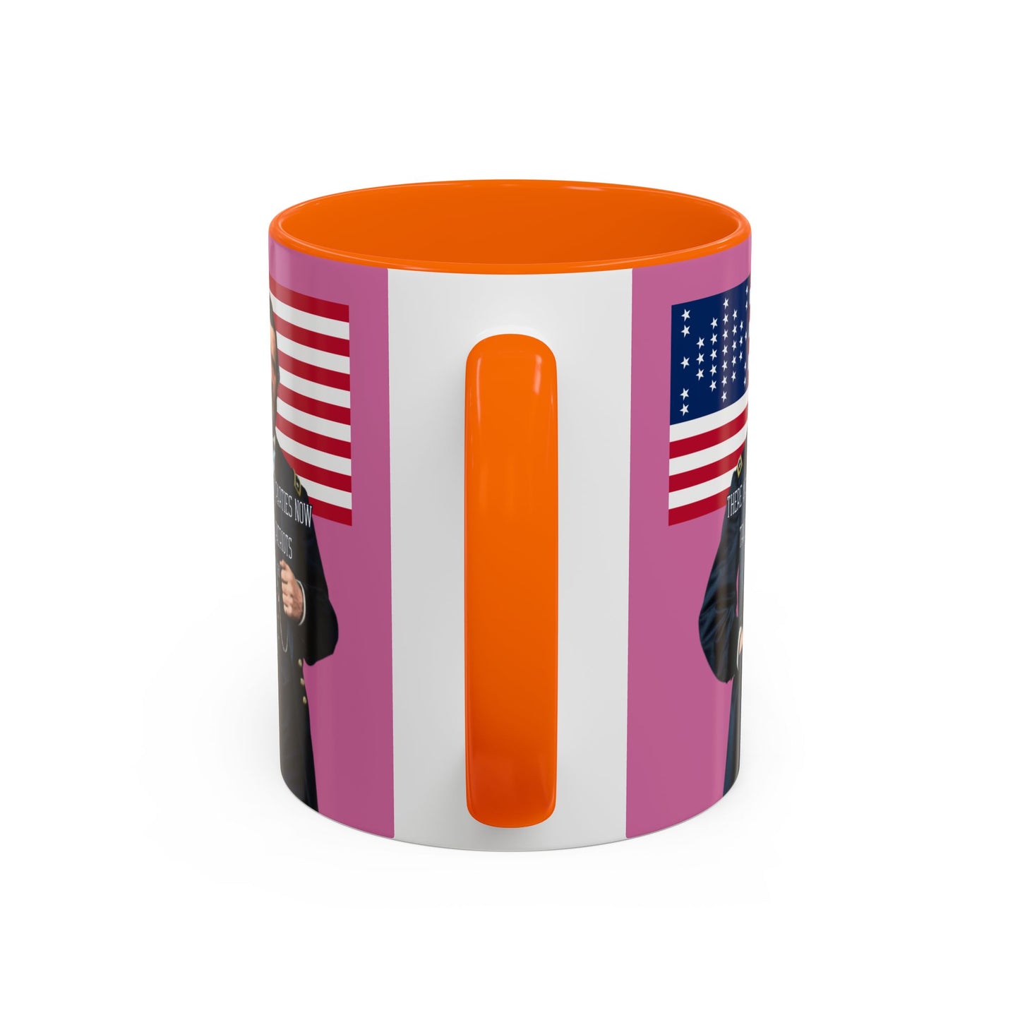"Traitors and Patriots" Ulysses Grant Pink Accent Mug by theGreenDragonTavern.shop