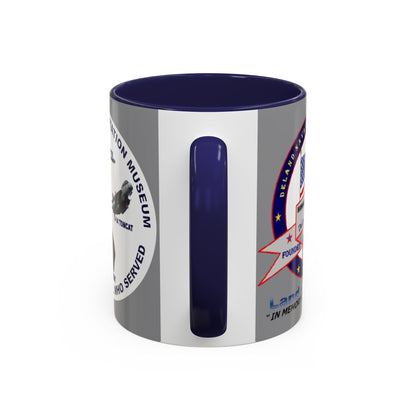 DNASM 2-sided, Founding & Student Art w/WhiteBG Grey Accent Mug by theGreenDragonTavern.shop