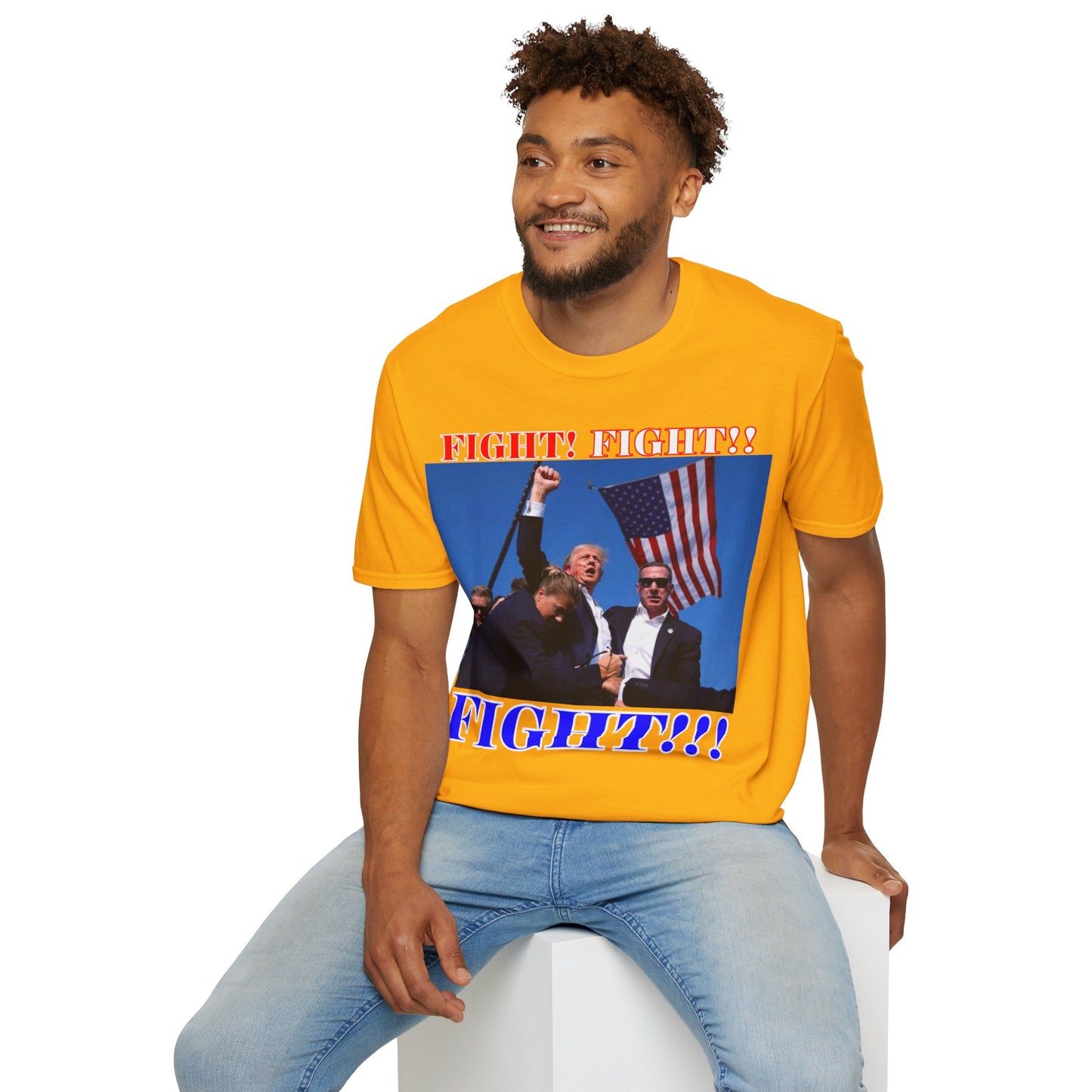 FIGHT! FIGHT!! FIGHT!!! Light colors Unisex T-Shirt by theGreenDragonTavern.shop