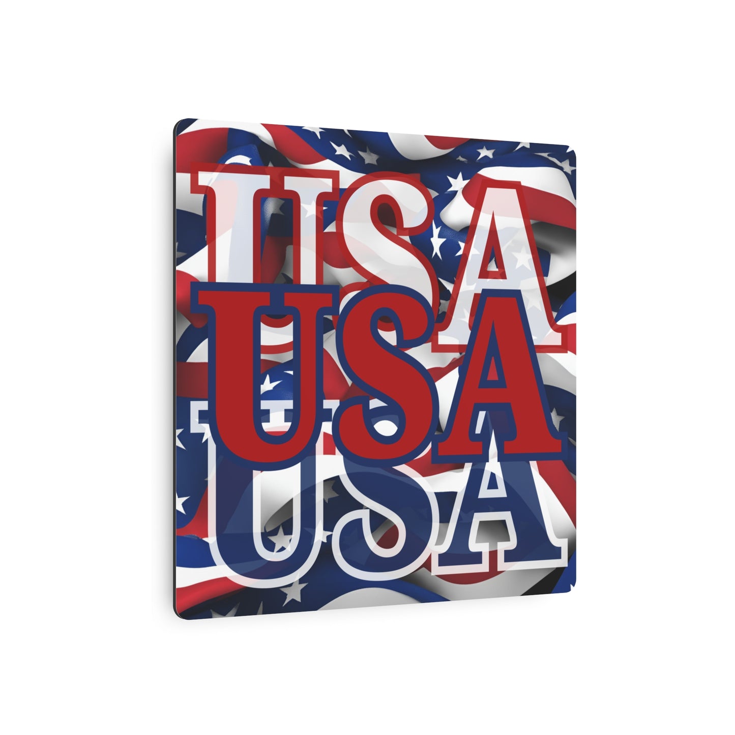 USA! USA! USA Red Center Metal Art Sign by theGreenDragonTavern.shop