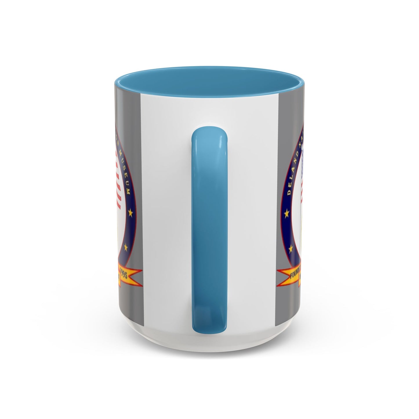 DeLand Naval Air Station Museum Grey Accent Mug by theGreenDragonTavern.shop