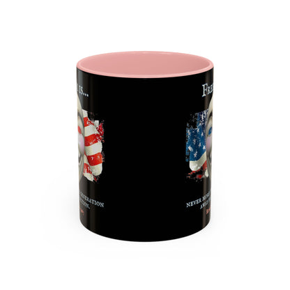 Ronald Reagan Freedom Vendetta Black Accent Mug by theGreenDragonTavern.shop