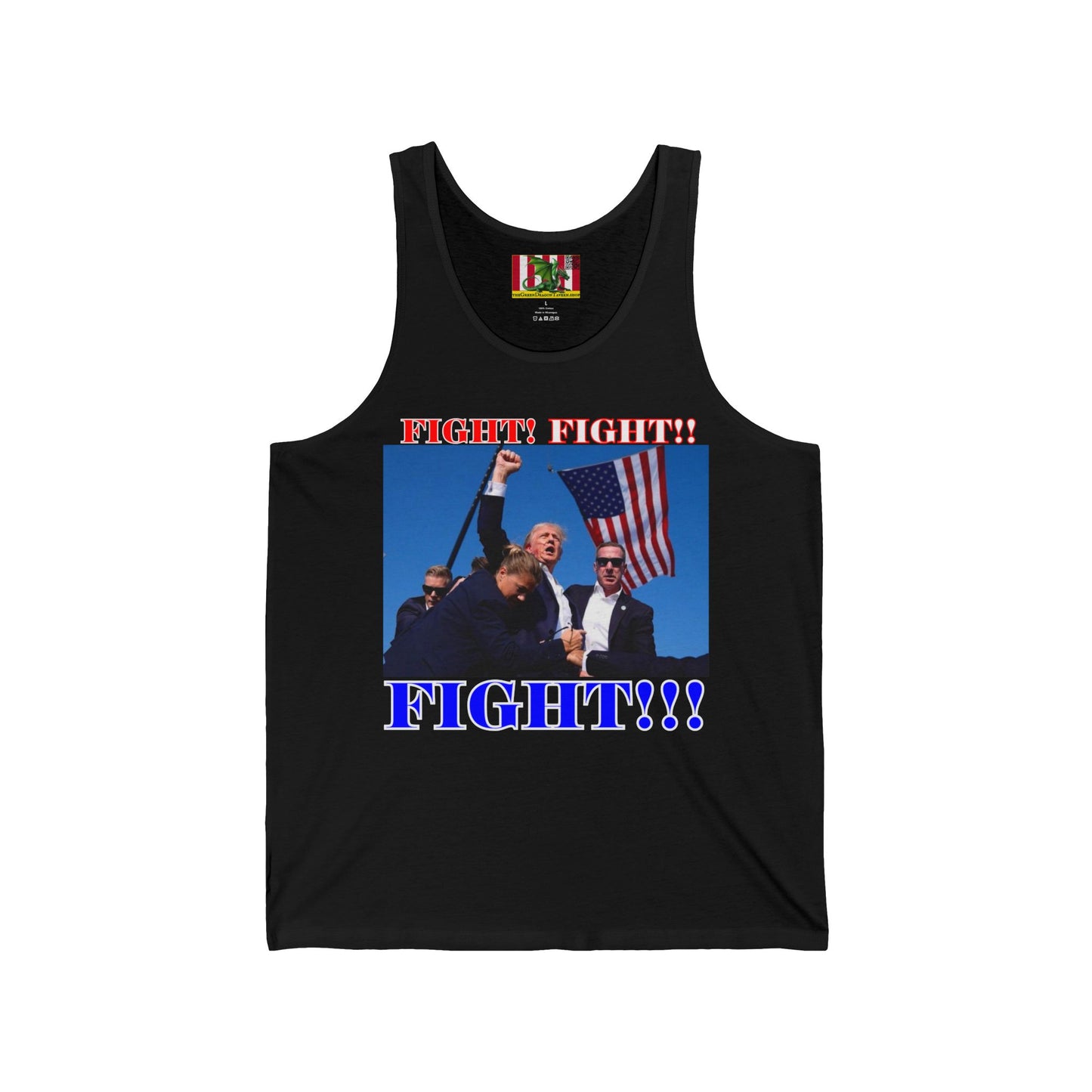 FIGHT! FIGHT!! FIGHT!!! Unisex Jersey Tank Top by theGreenDragonTavern.shop