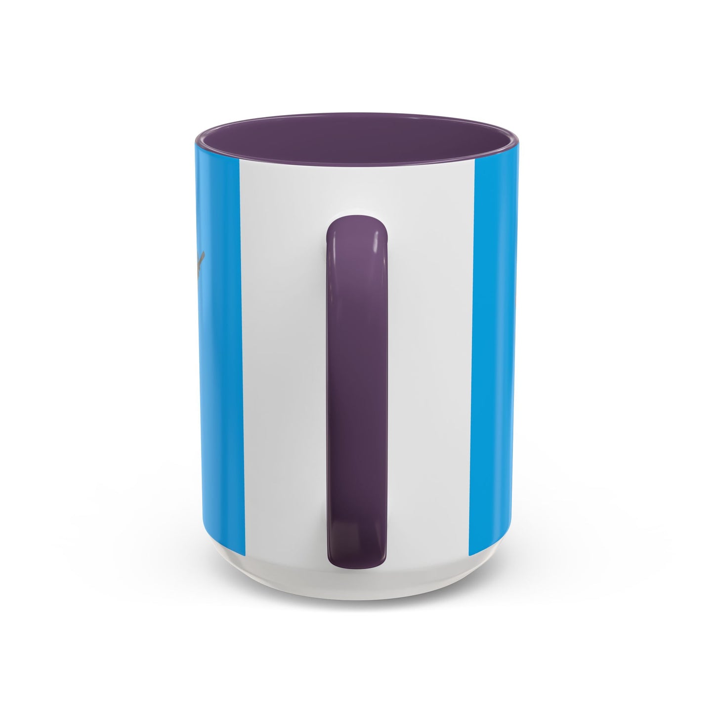 Hula Girl Packin' Heat Light Blue Accent Mug by theGreenDragonTavern.shop