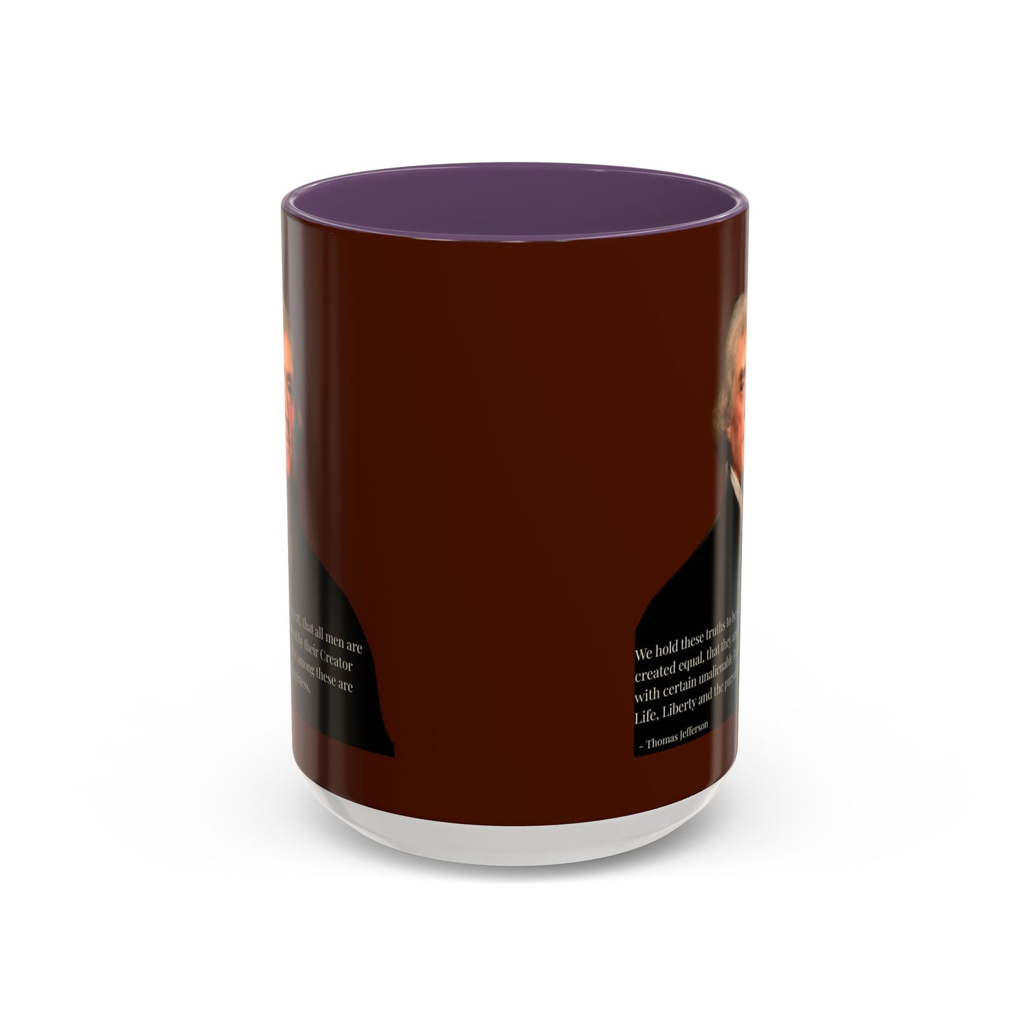 We hold these truths to be self-evident Brown Accent Mug by theGreenDragonTavern.shop