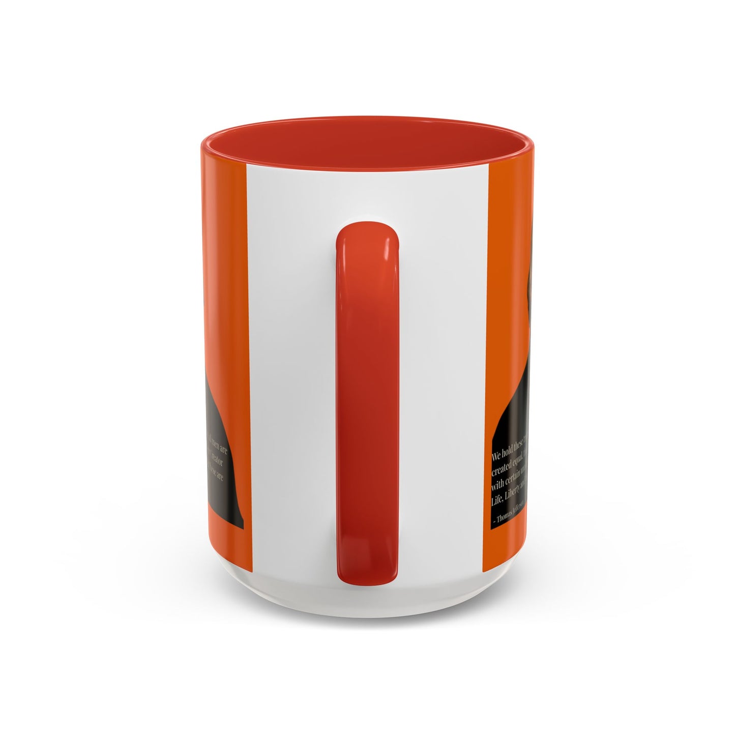 We hold these truths to be self-evident Orange Accent Mug by theGreenDragonTavern.shop