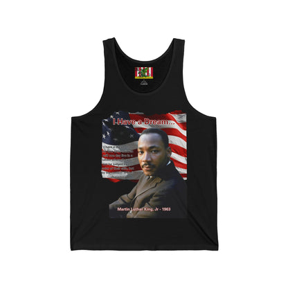 "I Have a Dream" MLKJr Unisex Jersey Tank Top by theGreenDragonTavern.shop