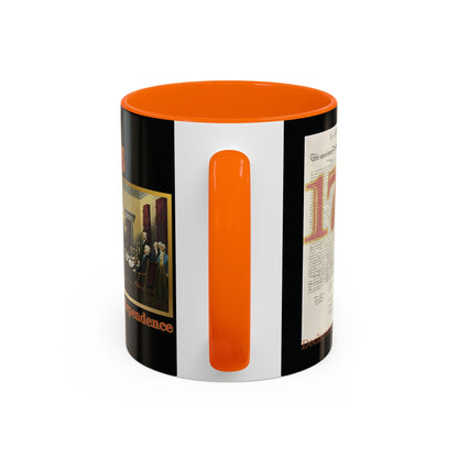 Declaration of Independence Black Accent Mug by theGreenDragonTavern.shop