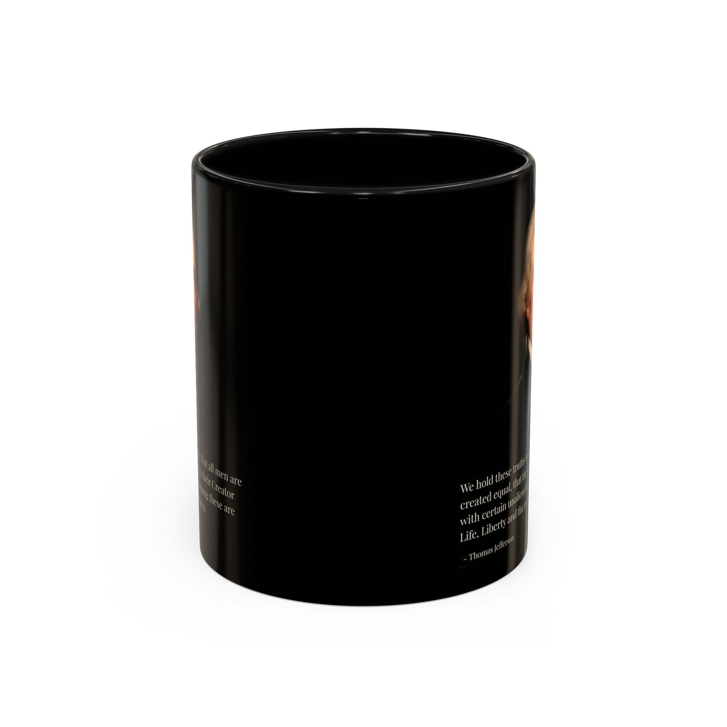 We hold these truths to be self-evident Black Accent Mug by theGreenDragonTavern.shop