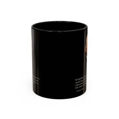 We hold these truths to be self-evident Black Accent Mug by theGreenDragonTavern.shop
