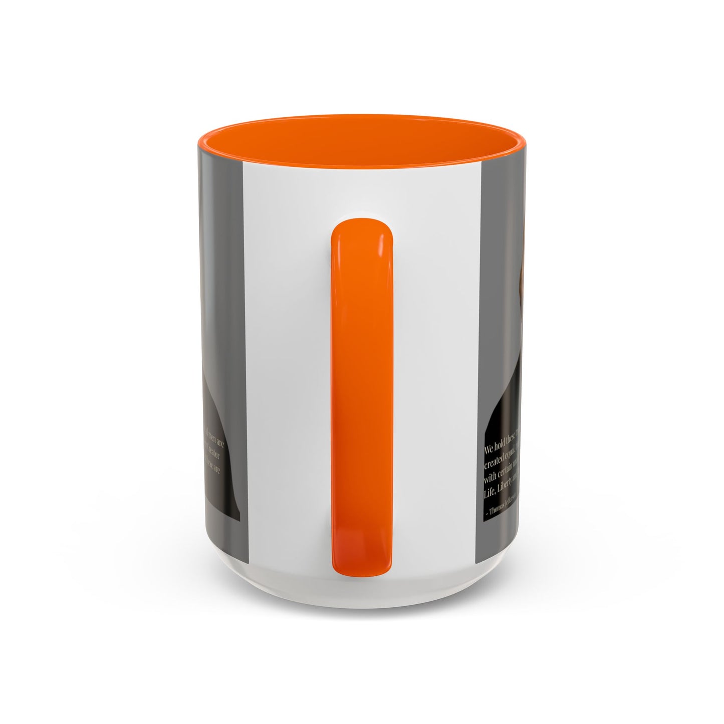 We hold these truths to be self-evident Grey Accent Mug by theGreenDragonTavern.shop