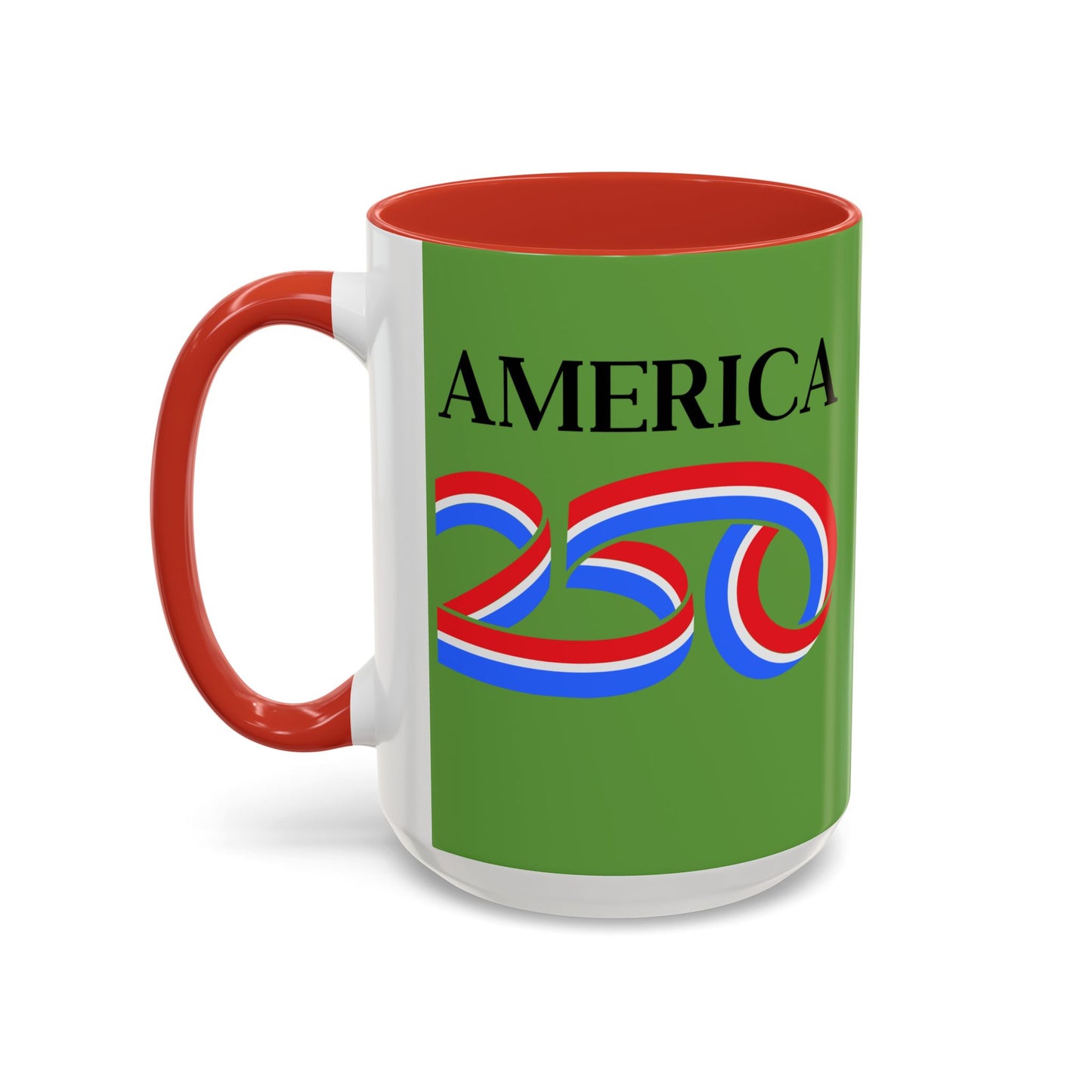 America 250 Green Accent Mug by theGreenDragonTavern.shop