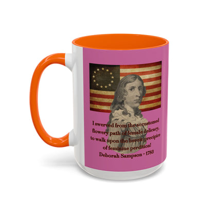 Deborah Sampson, America's Mulan Pink Accent Mug by theGreenDragonTavern.shop