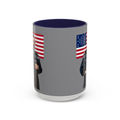 "Traitors and Patriots" Ulysses Grant Grey Accent Mug by theGreenDragonTavern.shop