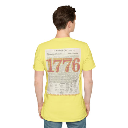 Declaration of Independence Light colors Unisex T-Shirt by theGreenDragonTavern.shop
