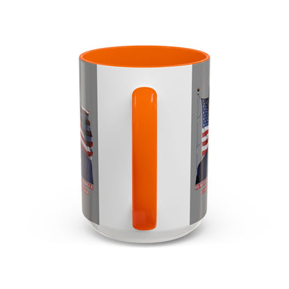 Charlie Kirk, Healthy Debate Grey Accent Mug by theGreenDragonTavern.shop