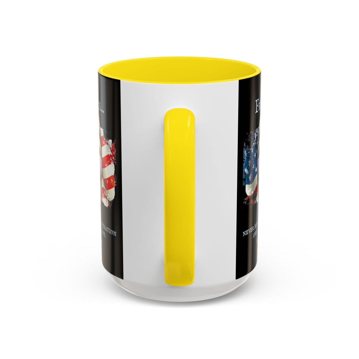 Ronald Reagan Freedom Vendetta Black Accent Mug by theGreenDragonTavern.shop